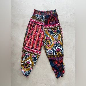 Anthropologie Zadie boho velvet harem lounge pant